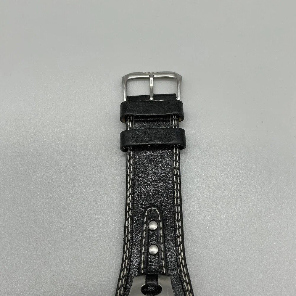 Fossil Big Tic Womens Watch 26mm Star Animation ES-8674 Leather New Battery